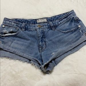 Free people denim shorts